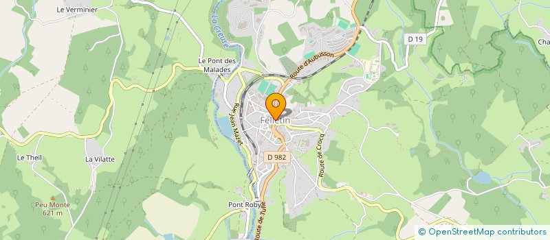 localisation de l'entreprise CINEATRE à FELLETIN