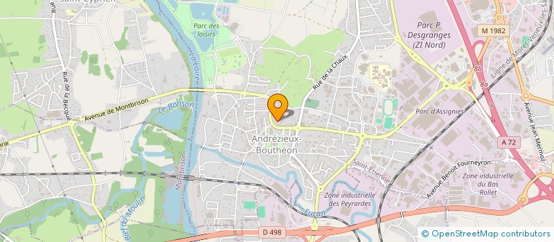 localisation de l'entreprise CINEBAT  BONSON