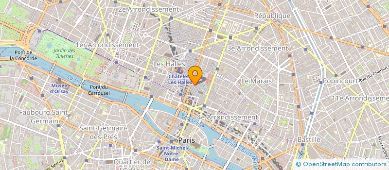 localisation de l'entreprise CINECITTA à PARIS