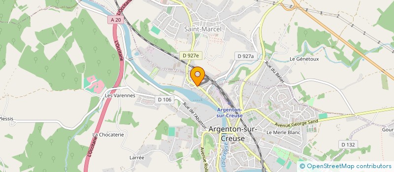 localisation de l'entreprise CINECITTA PARROTTA à ARGENTON-SUR-CREUSE