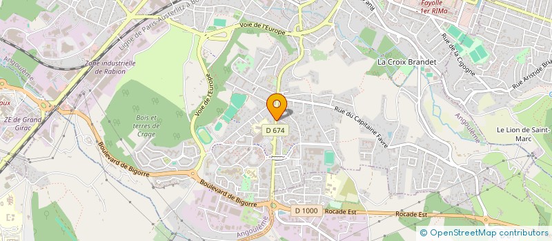 localisation de l'entreprise CINECLAP à ANGOULEME