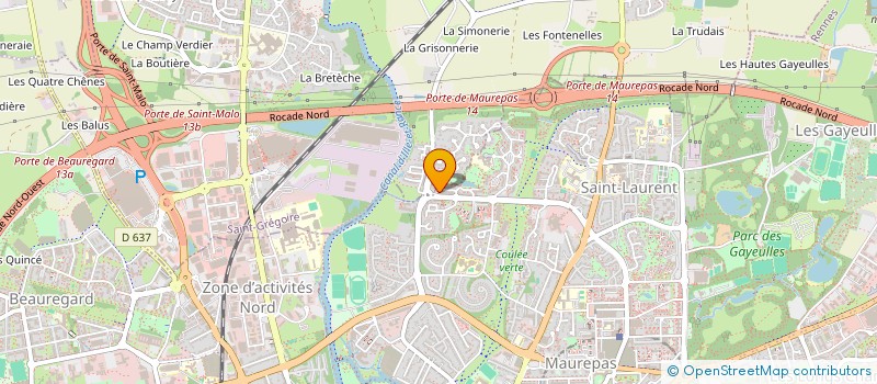 localisation de l'entreprise CINECLIPSE  RENNES
