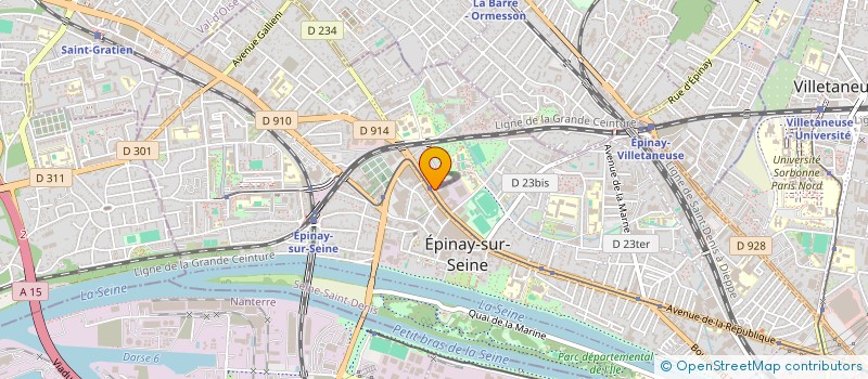 localisation de l'entreprise CINECOOL à EPINAY-SUR-SEINE