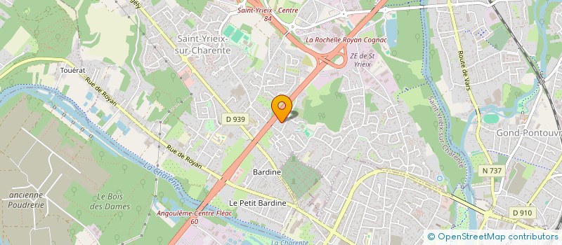 localisation de l'entreprise CINECOPTER à SAINT-YRIEIX-SUR-CHARENTE