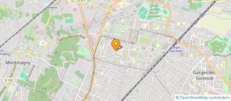 localisation de l'entreprise CINECUBATEUR  SARCELLES