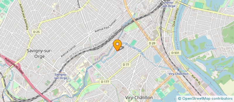 localisation de l'entreprise CINECUIR à VIRY-CHATILLON