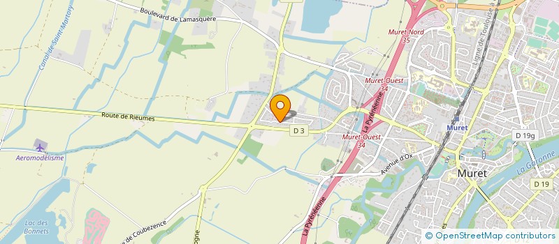 localisation de l'entreprise CINEFABRIC'  MURET