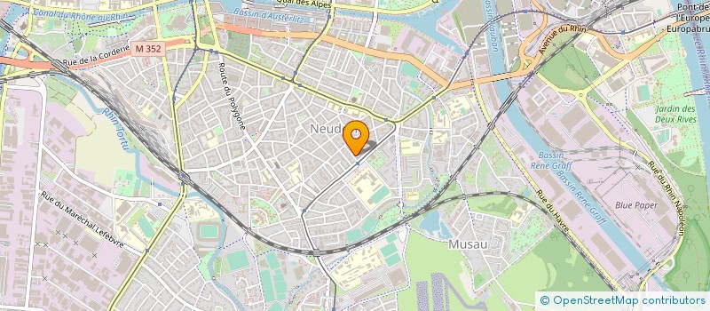 localisation de l'entreprise CINEFACE à STRASBOURG