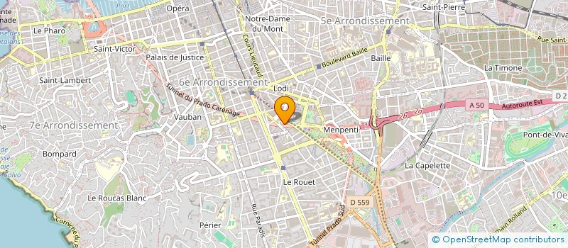 localisation de l'entreprise CINEFEEL DOTATION à MARSEILLE