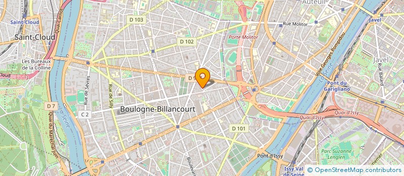 localisation de l'entreprise CINEFINANCES.INFO à BOULOGNE-BILLANCOURT