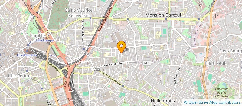 localisation de l'entreprise CINEFIVES à LILLE