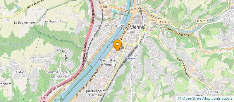 localisation de l'entreprise CINEFLO  VIENNE