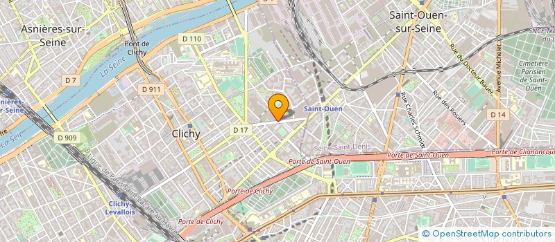 localisation de l'entreprise CINEFRIENDS à CLICHY