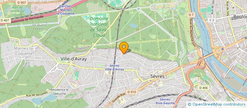 localisation de l'entreprise CINEGV à SEVRES