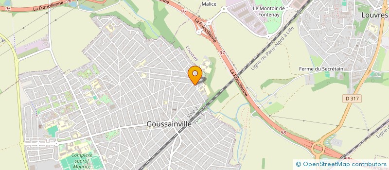 localisation de l'entreprise CINEKASERO à GOUSSAINVILLE