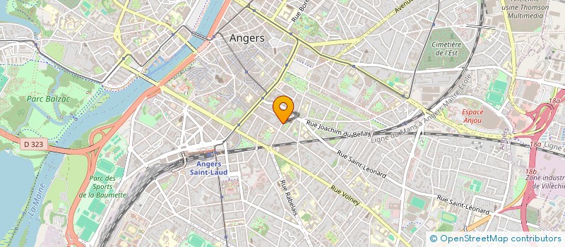 localisation de l'entreprise CINELEGENDE  ANGERS