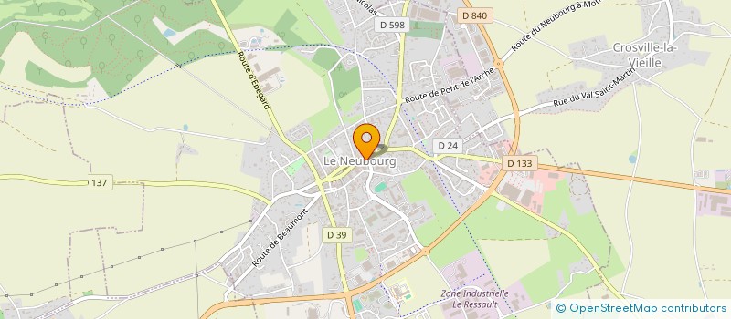 localisation de l'entreprise CINELIGHT à LE NEUBOURG