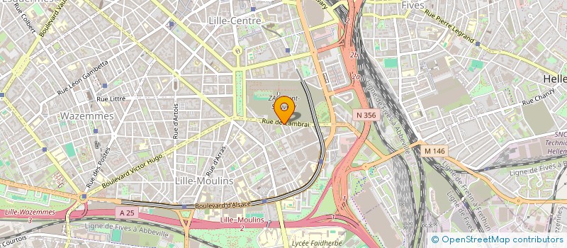 localisation de l'entreprise CINELIGUE HAUTS-DE-FRANCE  LILLE