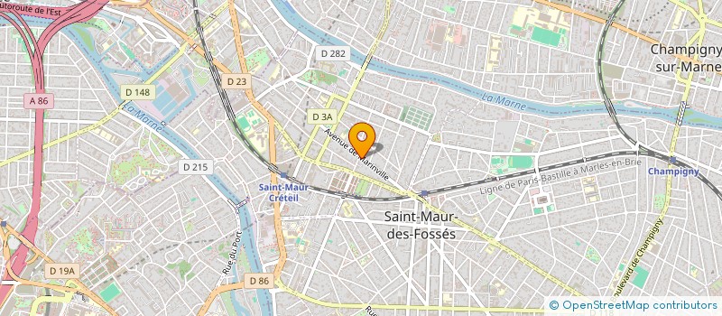 localisation de l'entreprise CINELOGE à ST MAUR DES FOSSES