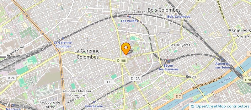 localisation de l'entreprise CINELUCA SARL à LA GARENNE-COLOMBES