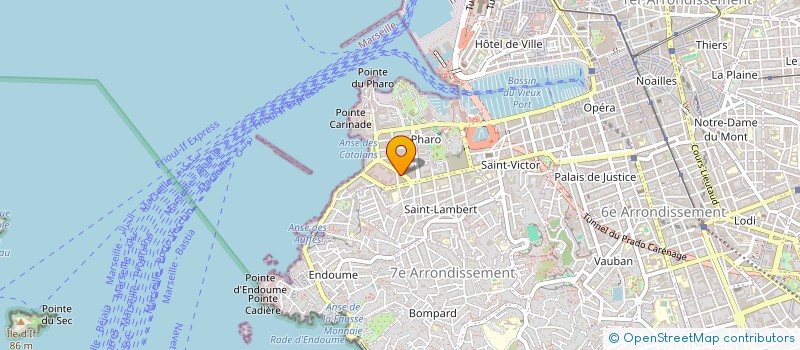 localisation de l'entreprise CINEMA CORNICHE à MARSEILLE