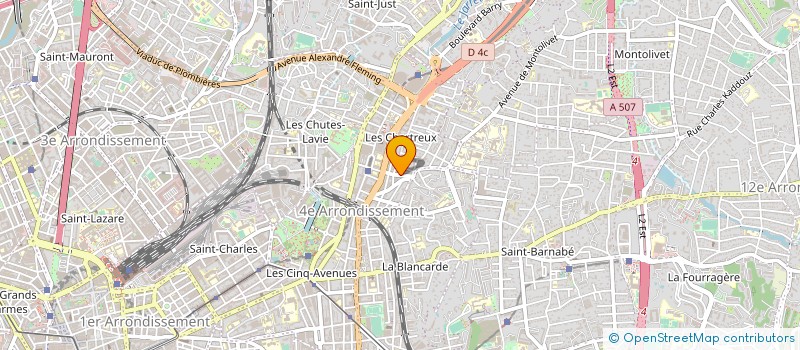 localisation de l'entreprise CINEMA CREATION à MARSEILLE