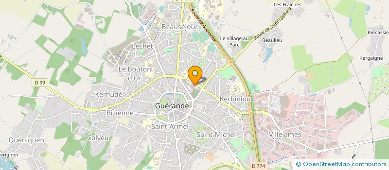 localisation de l'entreprise CINEMA CULTURE LOISIRS DE LA PRESQU ILE à GUERANDE