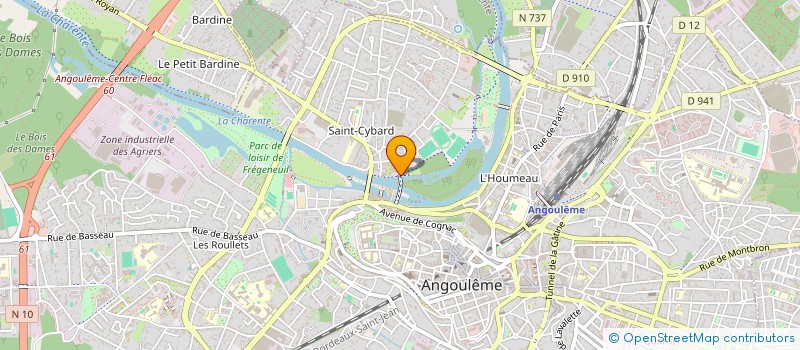 localisation de l'entreprise CINEMA ET COMPAGNIE à ANGOULEME