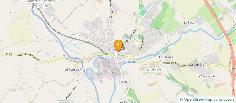 localisation de l'entreprise CINEMA ET CULTURE POUR TOUS  CONDE-SUR-VIRE