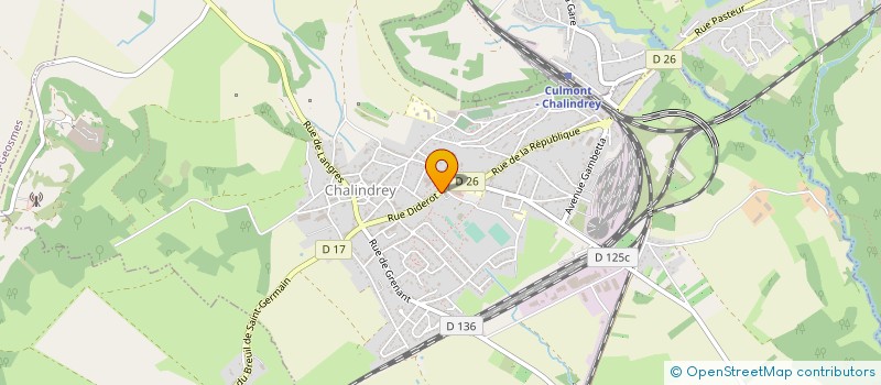 localisation de l'entreprise CINEMA FAMILIAL DE CHALINDREY à CHALINDREY