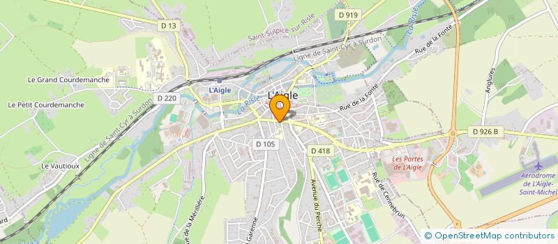 localisation de l'entreprise CINEMA L'AIGLON à L'AIGLE