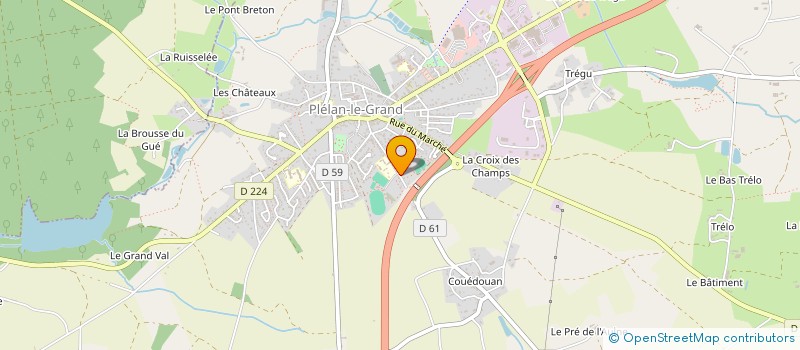 localisation de l'entreprise CINEMA L HERMINE CINEMA  PLELAN-LE-GRAND