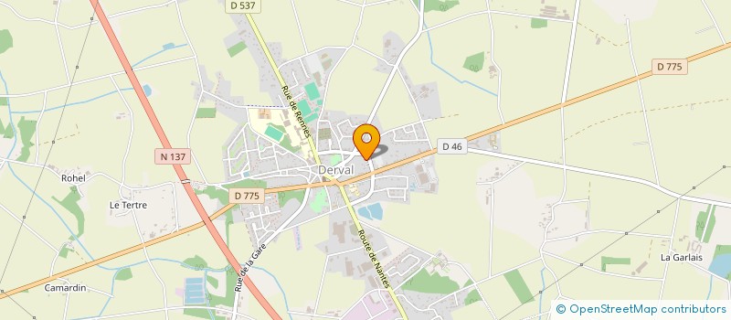 localisation de l'entreprise CINEMA LA DERVALAISE à DERVAL
