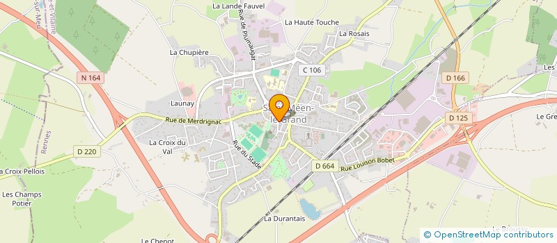 localisation de l'entreprise CINEMA LE CELTIC à SAINT-MEEN-LE-GRAND