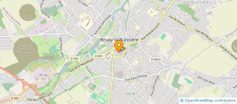 localisation de l'entreprise CINEMA LES ETOILES à BRUAY-LA-BUISSIERE