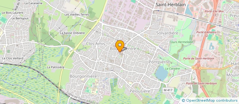 localisation de l'entreprise CINEMA LUTETIA à SAINT-HERBLAIN