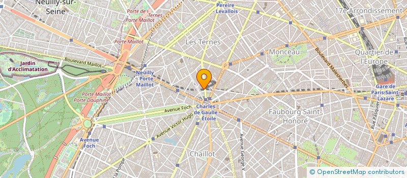 localisation de l'entreprise CINEMA MAC MAHON S A à PARIS