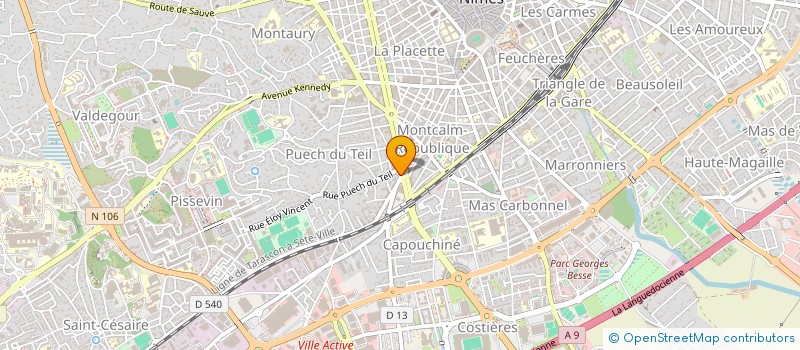 localisation de l'entreprise CINEMA NUMERIQUE AMBULANT DU SUD ( CNA-SUD)  NIMES