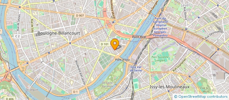 localisation de l'entreprise CINEMA PASSION (TDF2) à BOULOGNE-BILLANCOURT