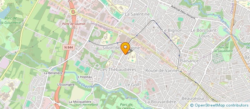 localisation de l'entreprise CINEMA PERPLEXE  SAINT-HERBLAIN