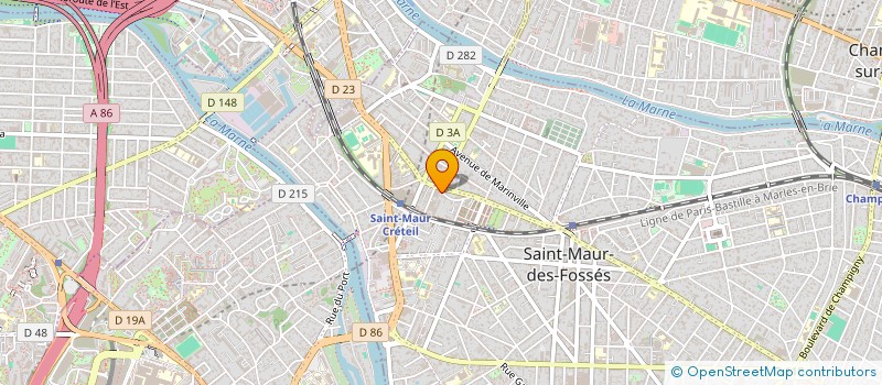 localisation de l'entreprise CINEMA POVERA à SAINT-MAUR-DES-FOSSES