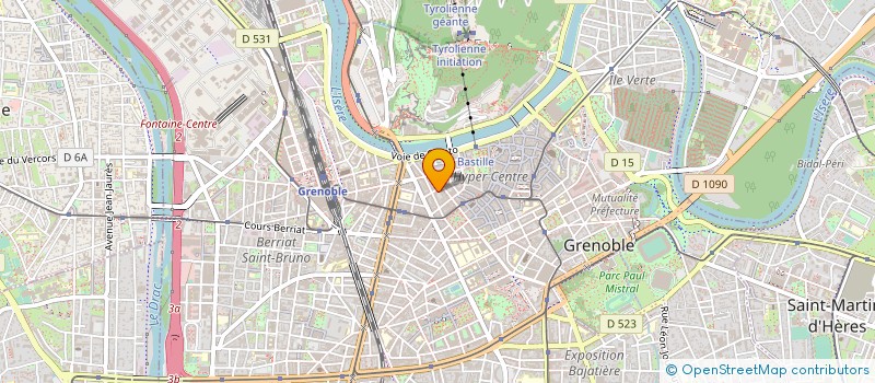 localisation de l'entreprise CINEMA REX à GRENOBLE