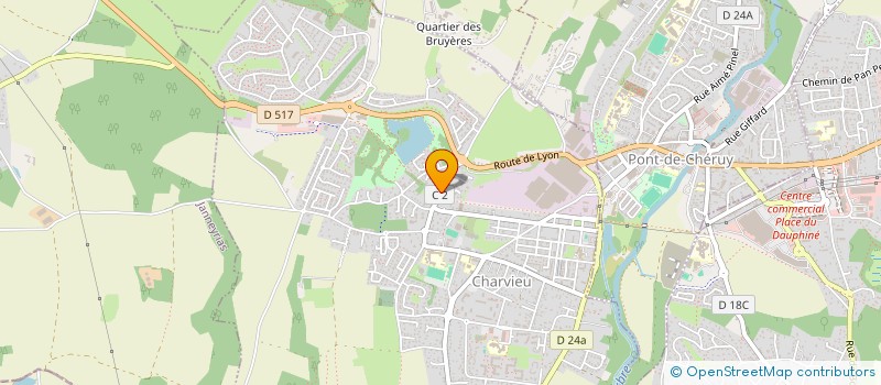 localisation de l'entreprise CINEMA VARIETES  PONT-DE-CHERUY