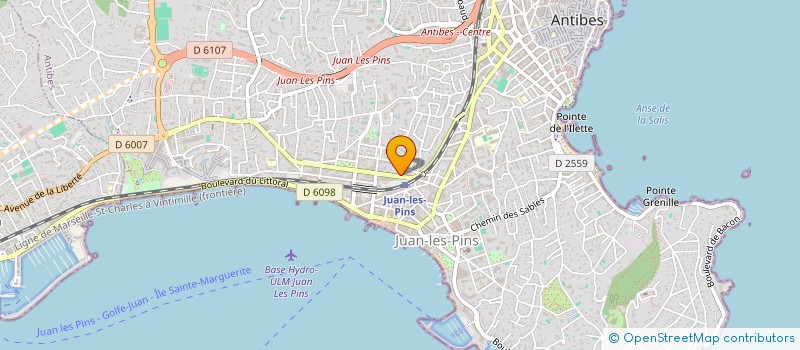 localisation de l'entreprise CINEMANTIBES  ANTIBES