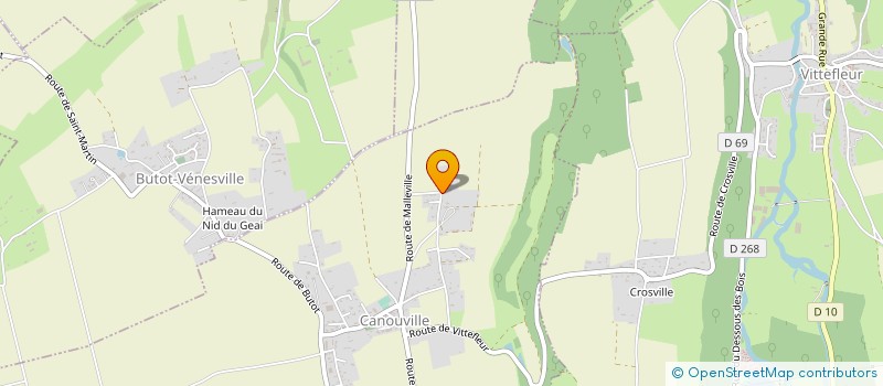 localisation de l'entreprise CINEMAR  CANOUVILLE