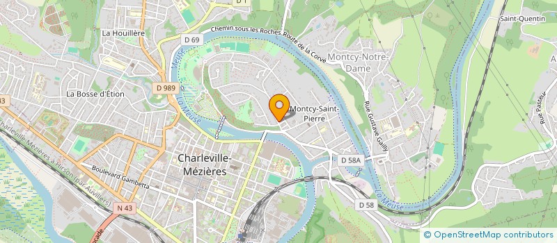 localisation de l'entreprise CINEMARDENN  CHARLEVILLE-MEZIERES