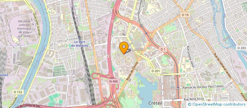 localisation de l'entreprise CINEMAS DU PALAIS à CRETEIL