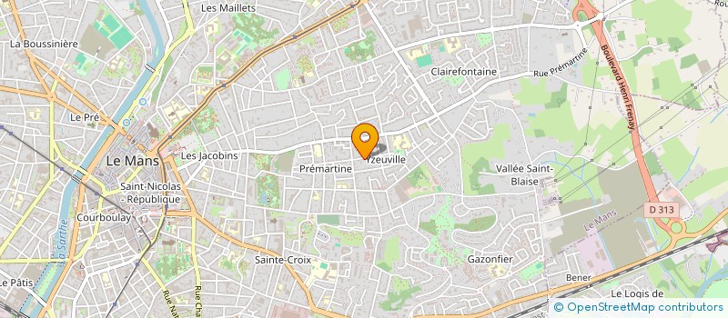 localisation de l'entreprise CINEMAS POSSIBLES CENTRE DE RECHERCHE POUR L IMAGE ET LE SON  LE MANS
