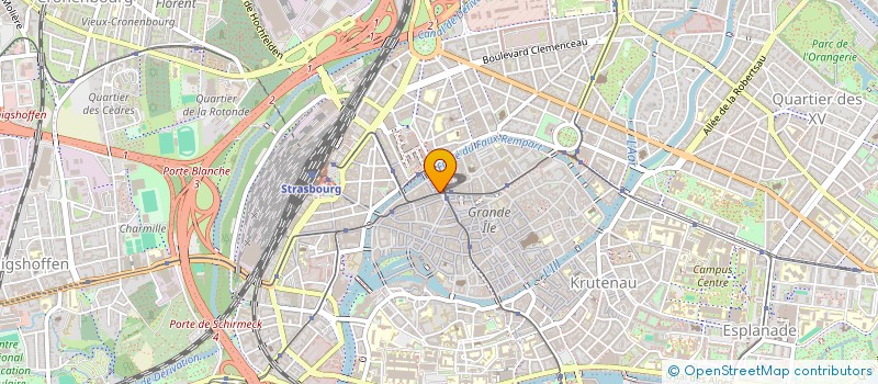 localisation de l'entreprise CINEMAS REUNIS  STRASBOURG