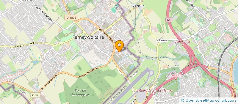 localisation de l'entreprise CINEMAS VOLTAIRE à FERNEY-VOLTAIRE